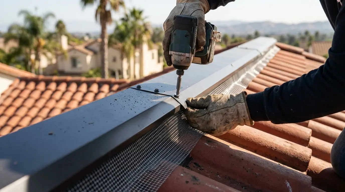 Ember-resistant ridge vent being fastened